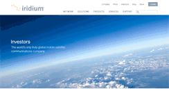 Desktop Screenshot of investor.iridium.com